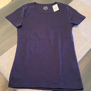 NWT J. Crew Fine Ribbed Cotton Tee